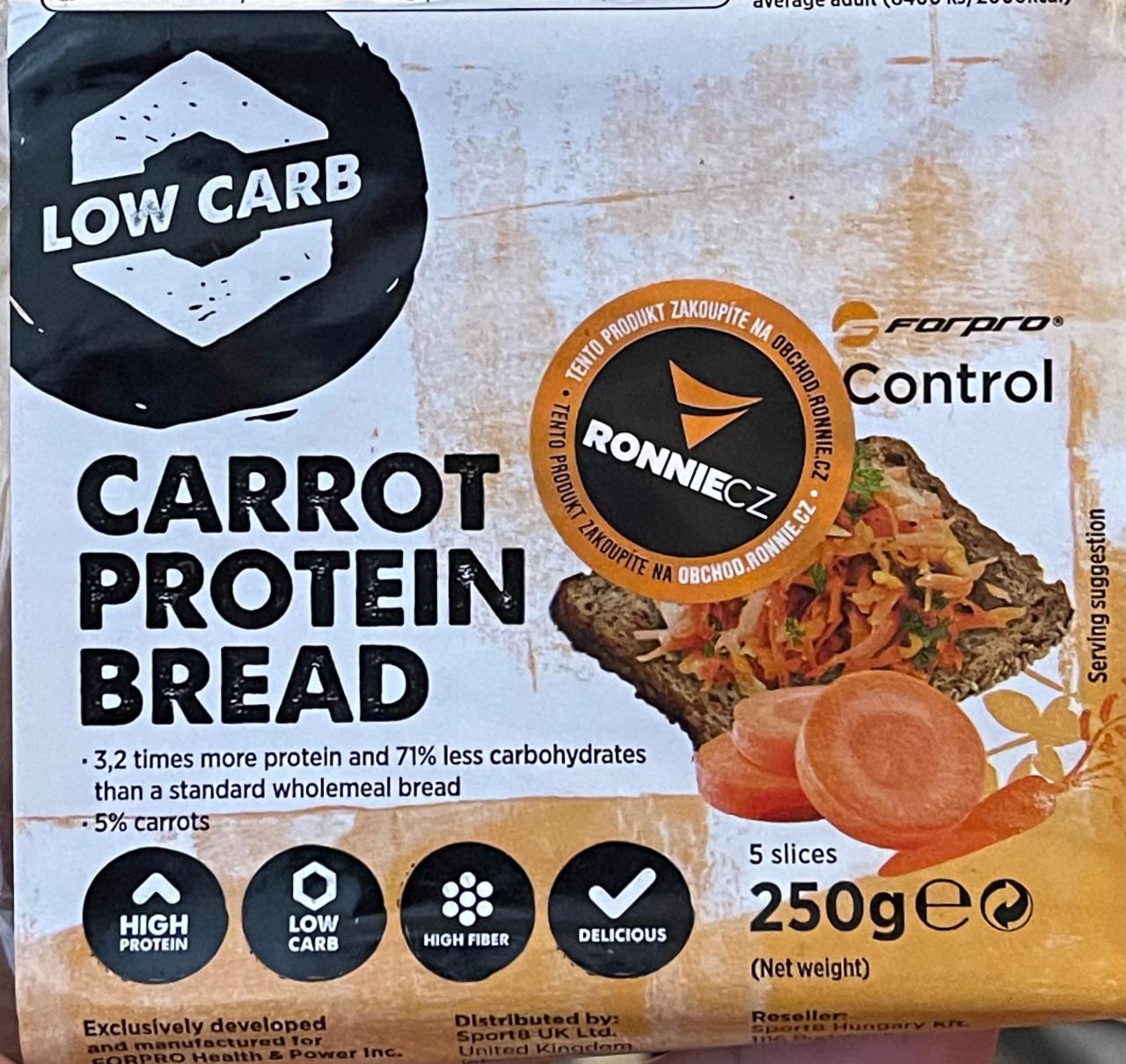Fotografie - Low Carb Carrot Protein Bread Forpro
