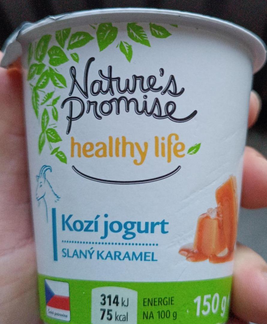 Fotografie - Kozí jogurt Slaný karamel Nature´s Promise