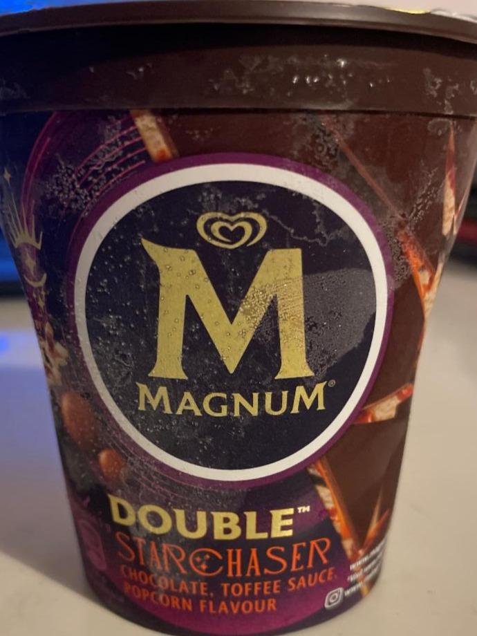 Fotografie - double starchaser chocolate toffee sauce popcorn flavour Magnum