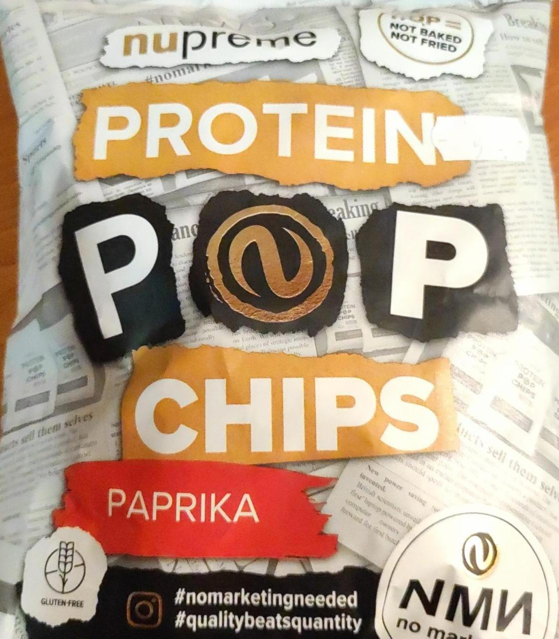 Fotografie - Protein pop chips paprika Nupreme