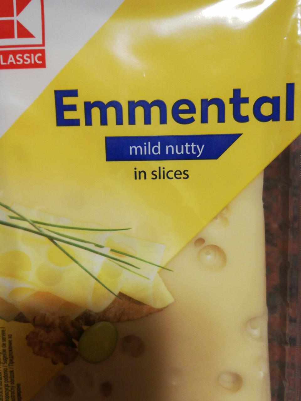 Fotografie - Emmental mild nutty in slices K-Classic