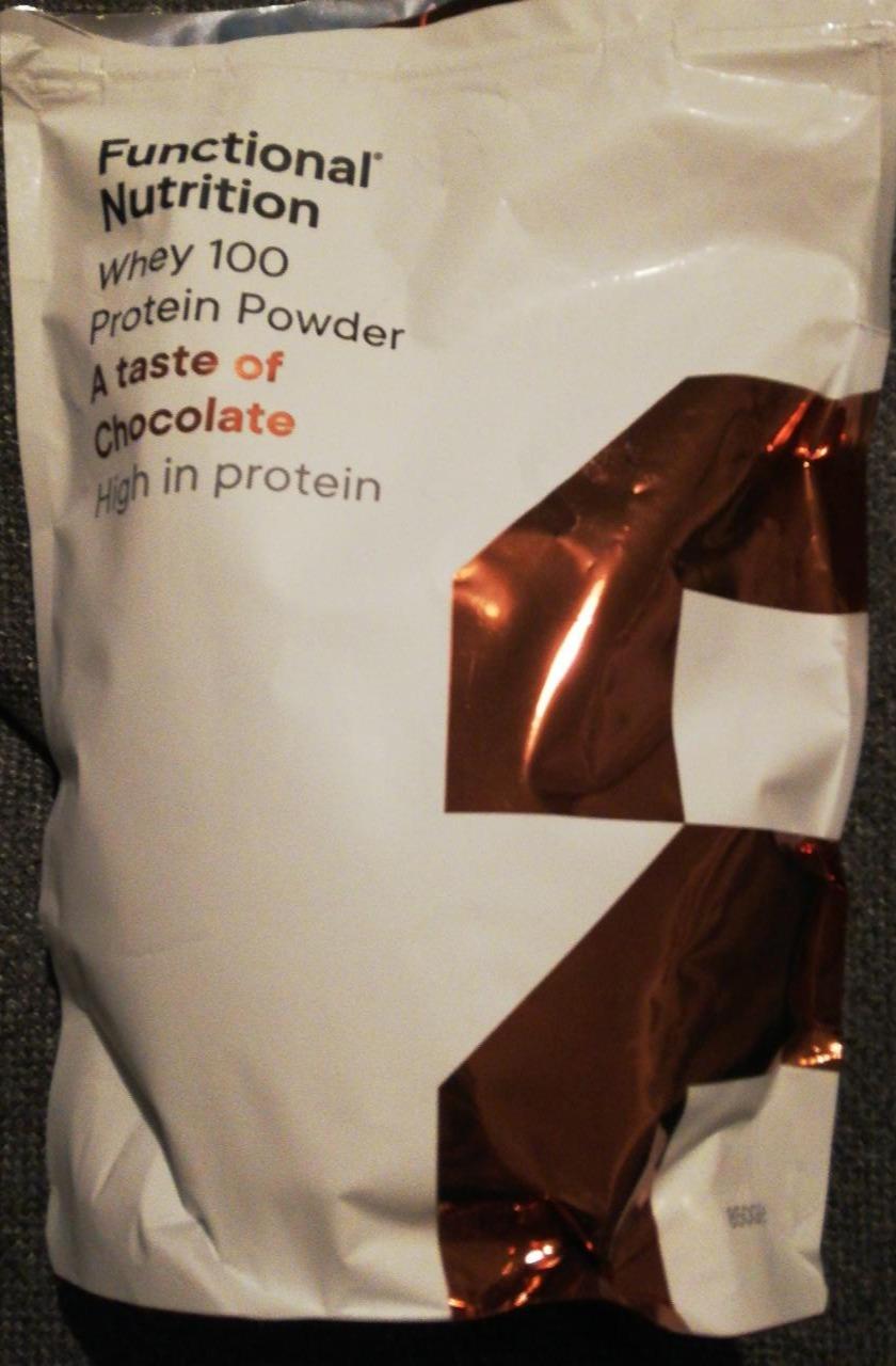 Fotografie - Whey 100 protein powder Chocolate Functional Nutrition