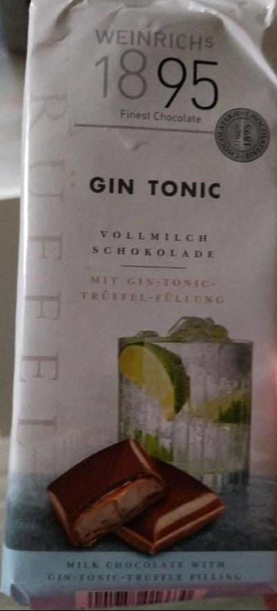 Fotografie - Vollmilch Schokolade Gin Tonic Weinrich's 1895