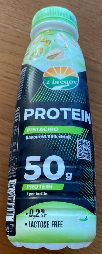 Fotografie - Protein Pistachio flavoured milk drink Z bregov