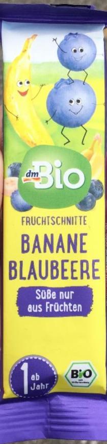 Fotografie - Banane-Blaubeere fruchtschnitte dmBio