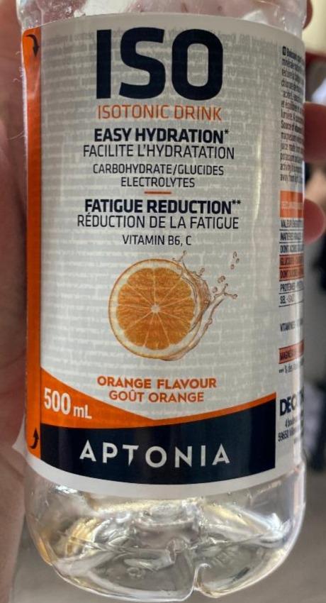 Fotografie - ISO Isotonic Drink Orange Aptonia
