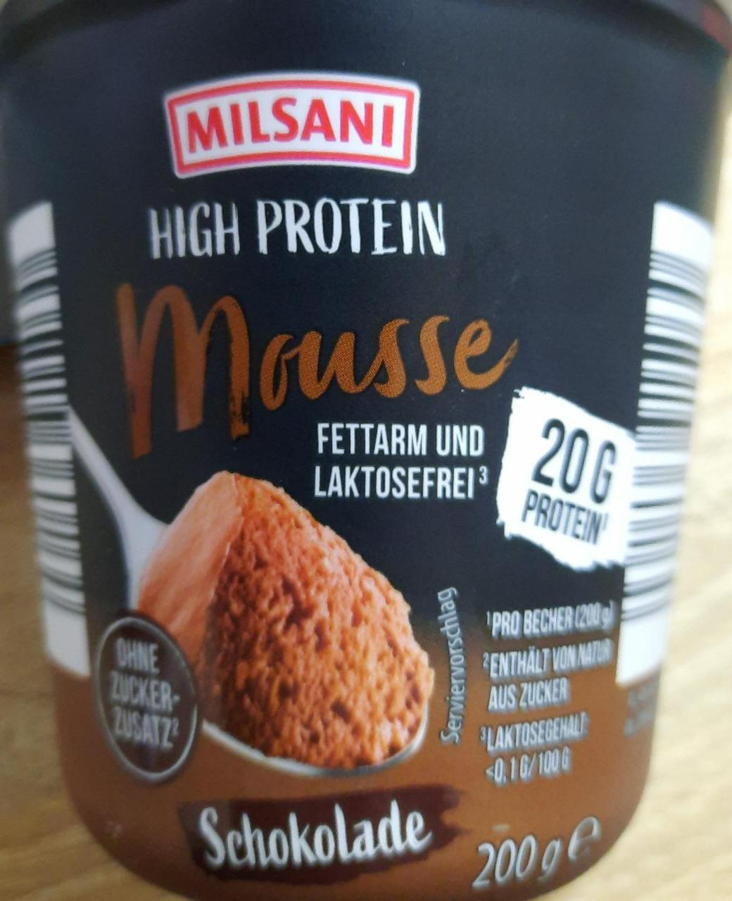 Fotografie - High protein Mousse Schokolade Milsani