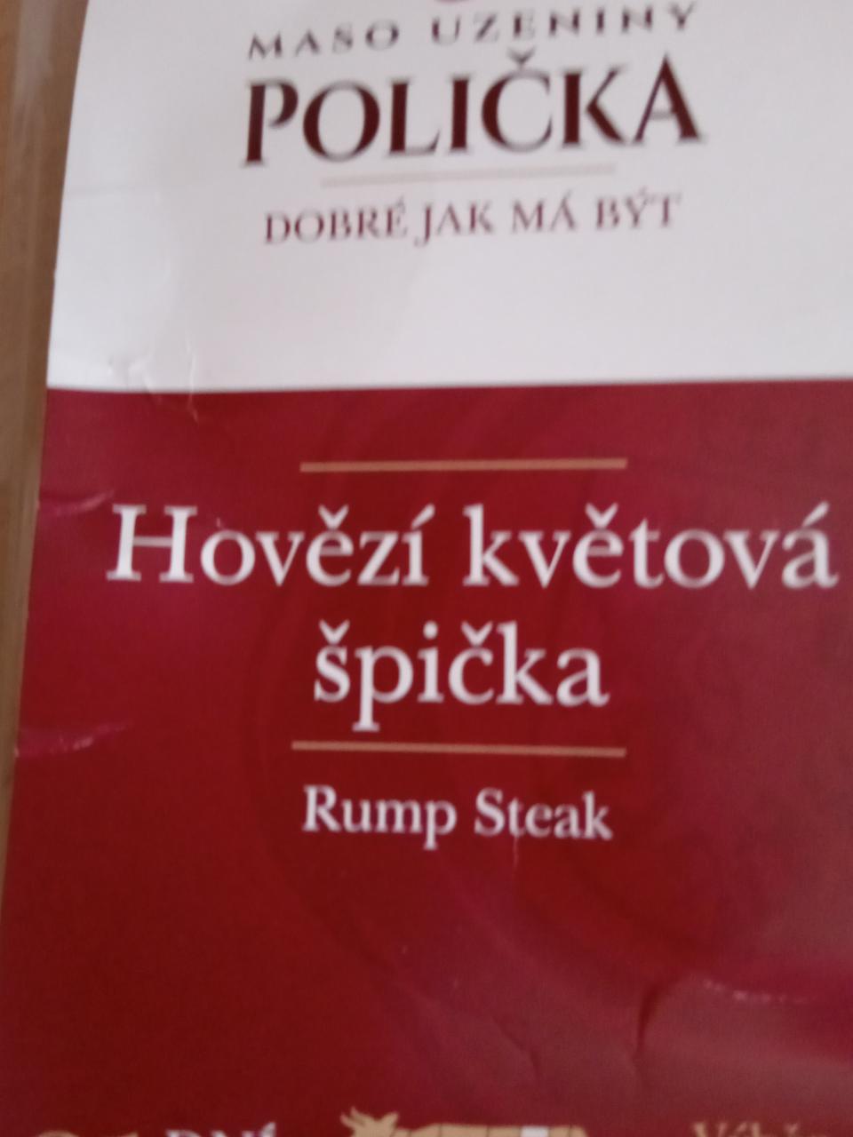 Fotografie - Hovězí květová špička Rump Steak Maso uzeniny Polička