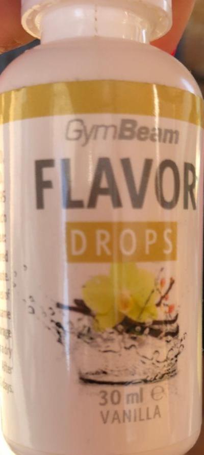 Fotografie - Flavor drops vanilla GymBeam