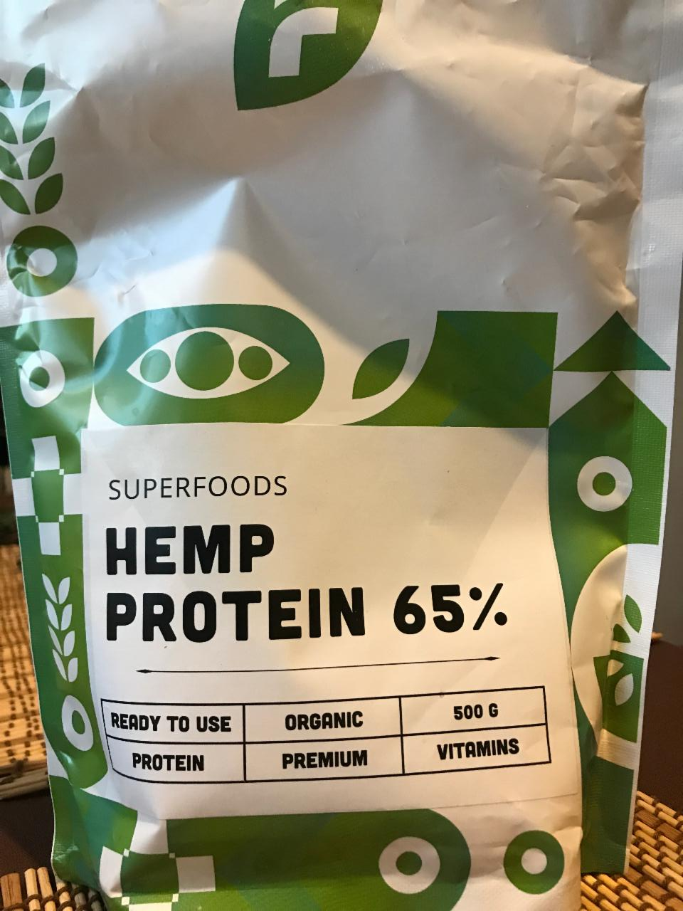 Fotografie - Hemp protein 65% Superfoods