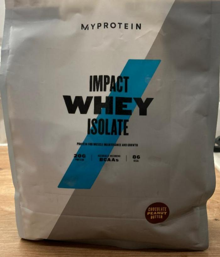 Fotografie - Impact Whey Isolate chocolate peanut butter Myprotein