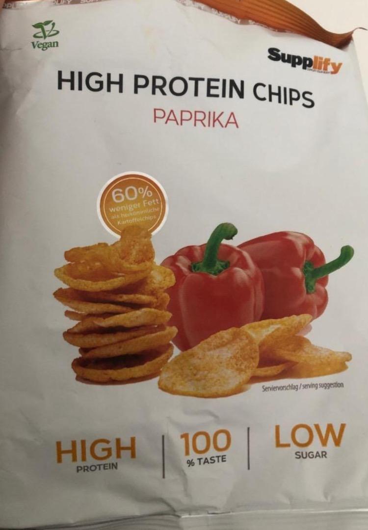 Fotografie - High Protein Chips Paprika Supplify