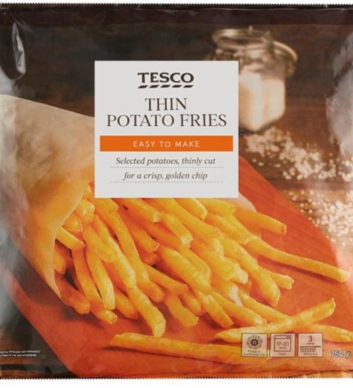 Fotografie - Thin potato fries Tesco