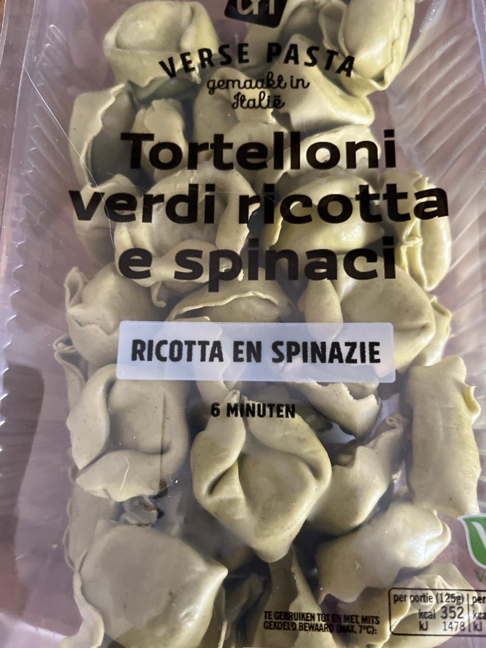 Fotografie - Verse Pasta Tortelloni verdi ricotta e spinaci AH