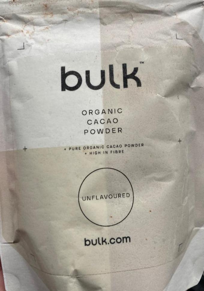 Fotografie - Organic cacao powder unflavoured Bulk