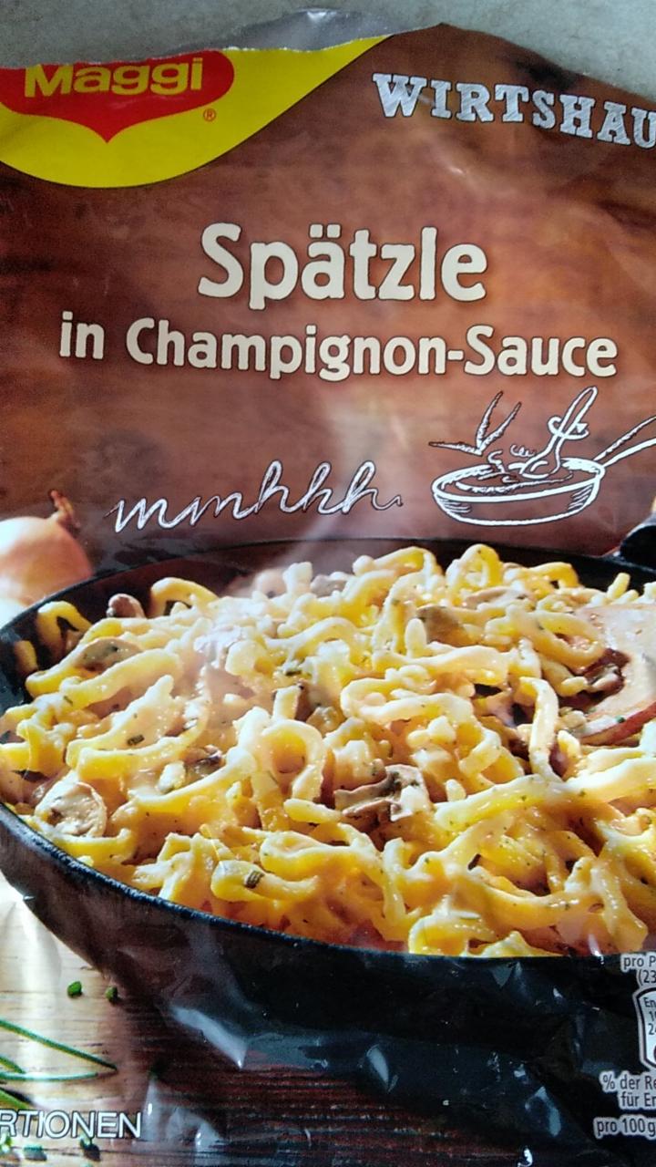 Fotografie - Spätzle in Champion-Sauce Maggi