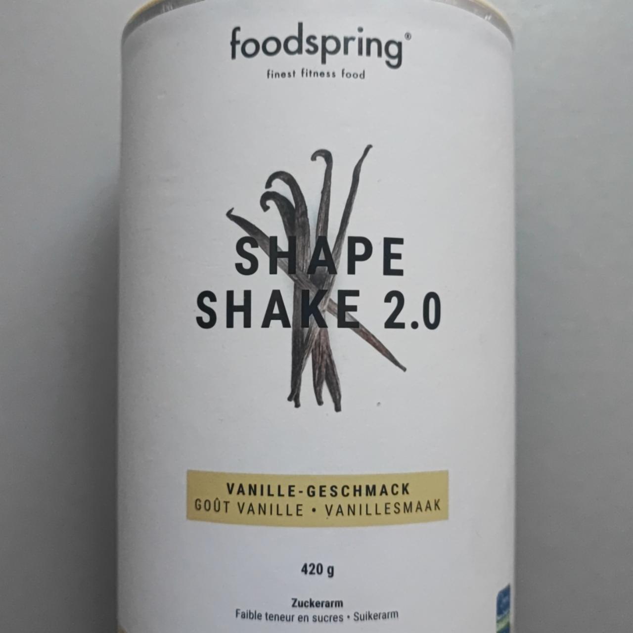 Fotografie - Shape Shake 2.0 Vanille-Geschmack Foodspring