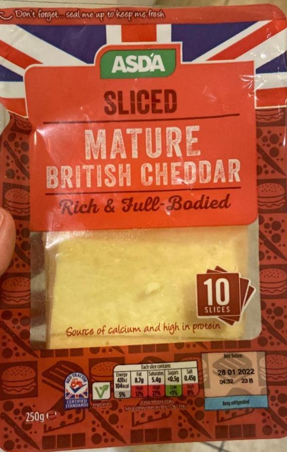 Fotografie - Mature British Cheddar Sliced Asda