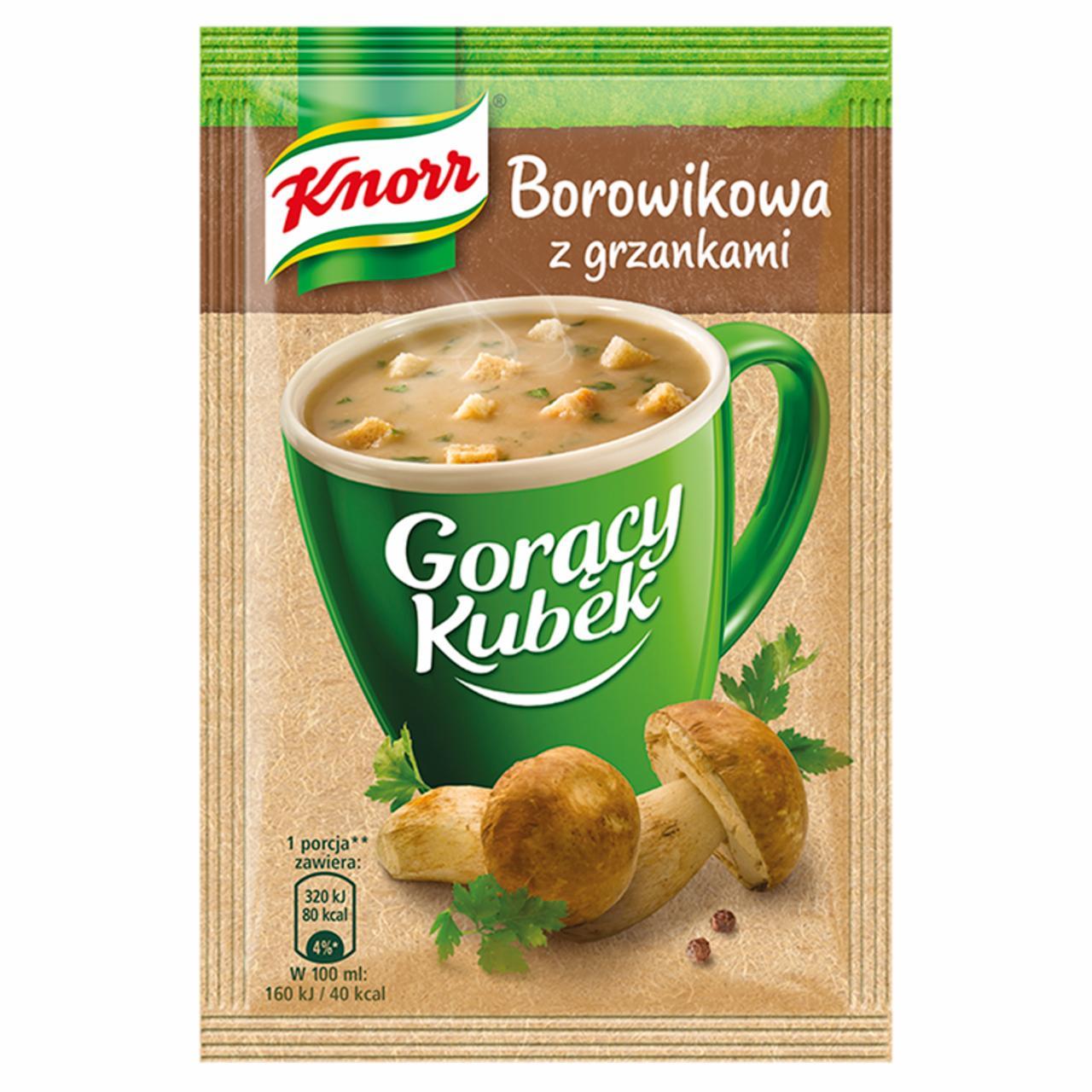 Fotografie - Borowikowa z grzankami goracy kubek Knorr