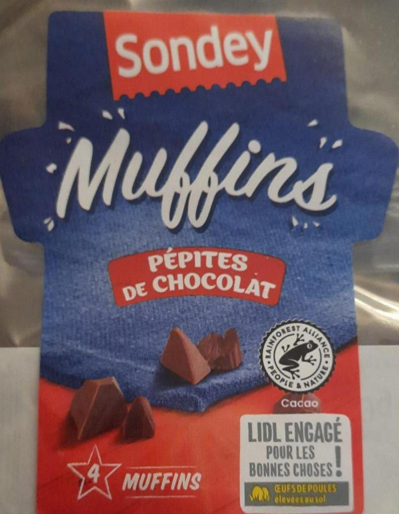Fotografie - Muffins Pepites se chocolat Sondey Francie