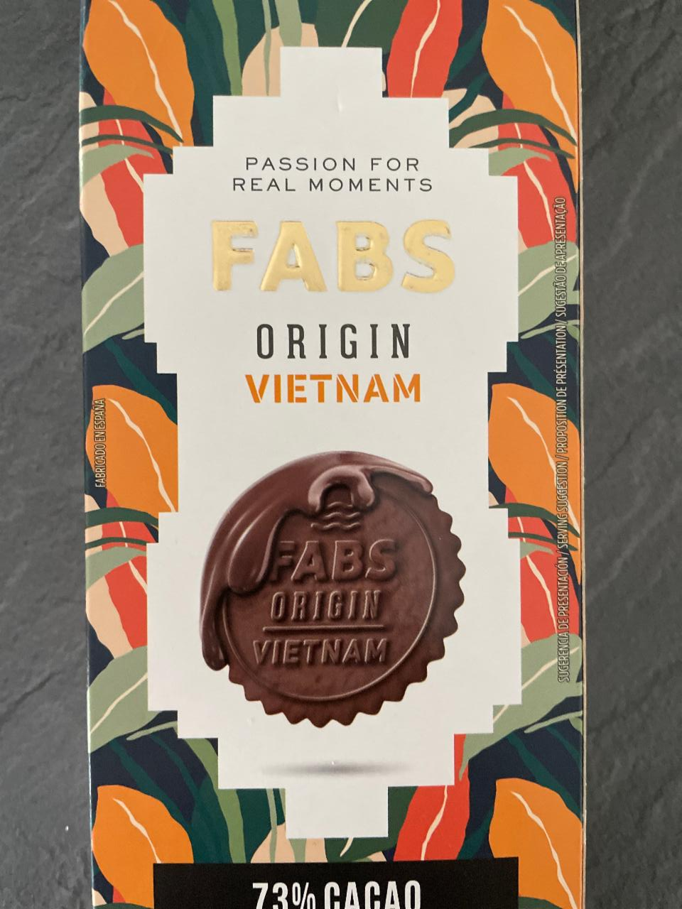 Fotografie - Sušenky v čokoládě Fabs origin Vietnam