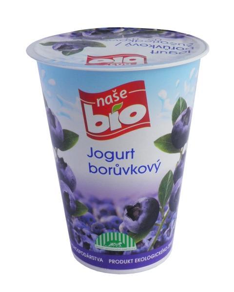 Fotografie - Naše Bio bio jogurt borůvkový