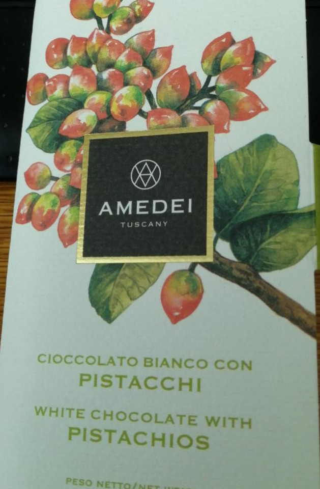 Fotografie - Cioccolato bianco con pistacchi Amedei Tuscany