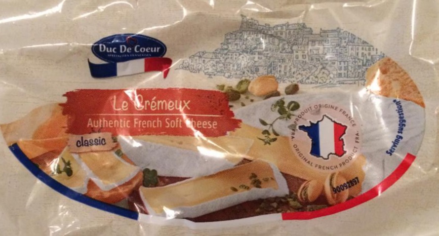 Fotografie - Le Crémeux Classic Authentic French Soft Cheese classic Duc De Coeur