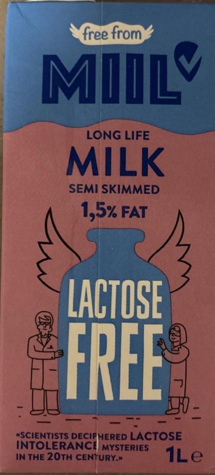 Fotografie - Long life milk 1,5% fat lactose free Miil