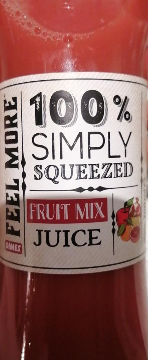 Fotografie - 100% simply squeezed fruit mix juice Dimes