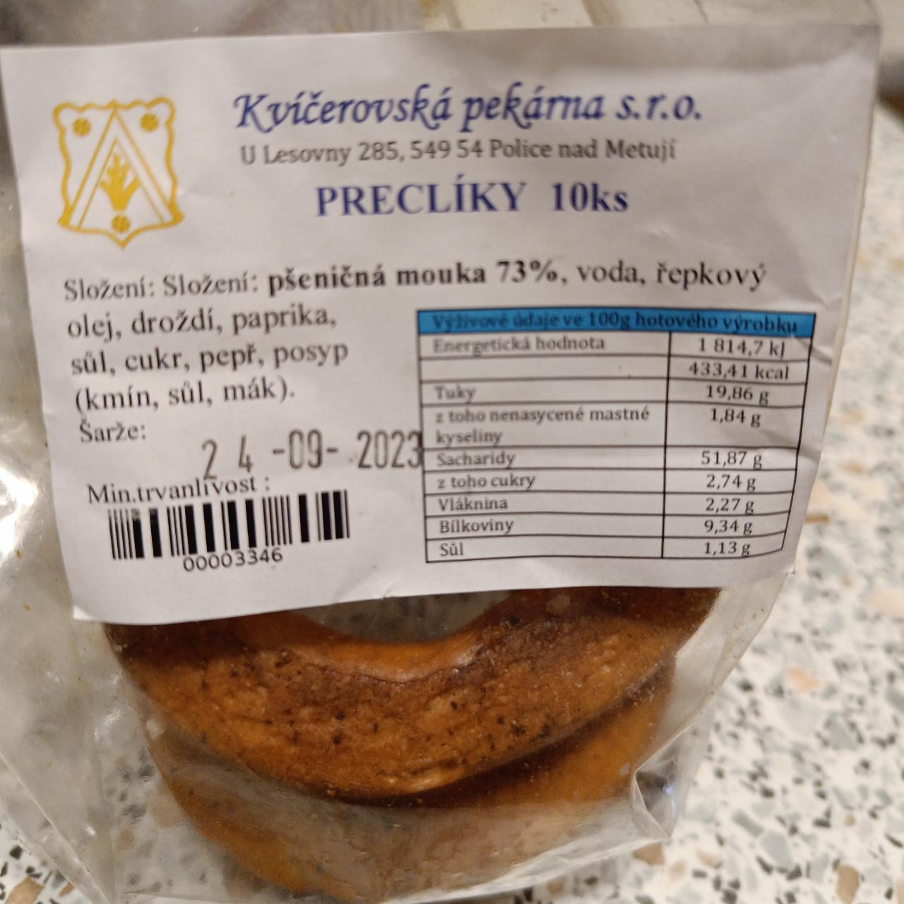 Fotografie - Preclíky Kvíčerovská pekárna