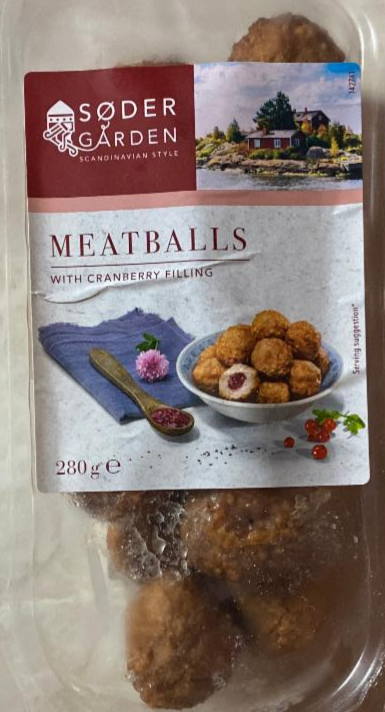 Fotografie - Meatballs with cranberry filling Sødergården