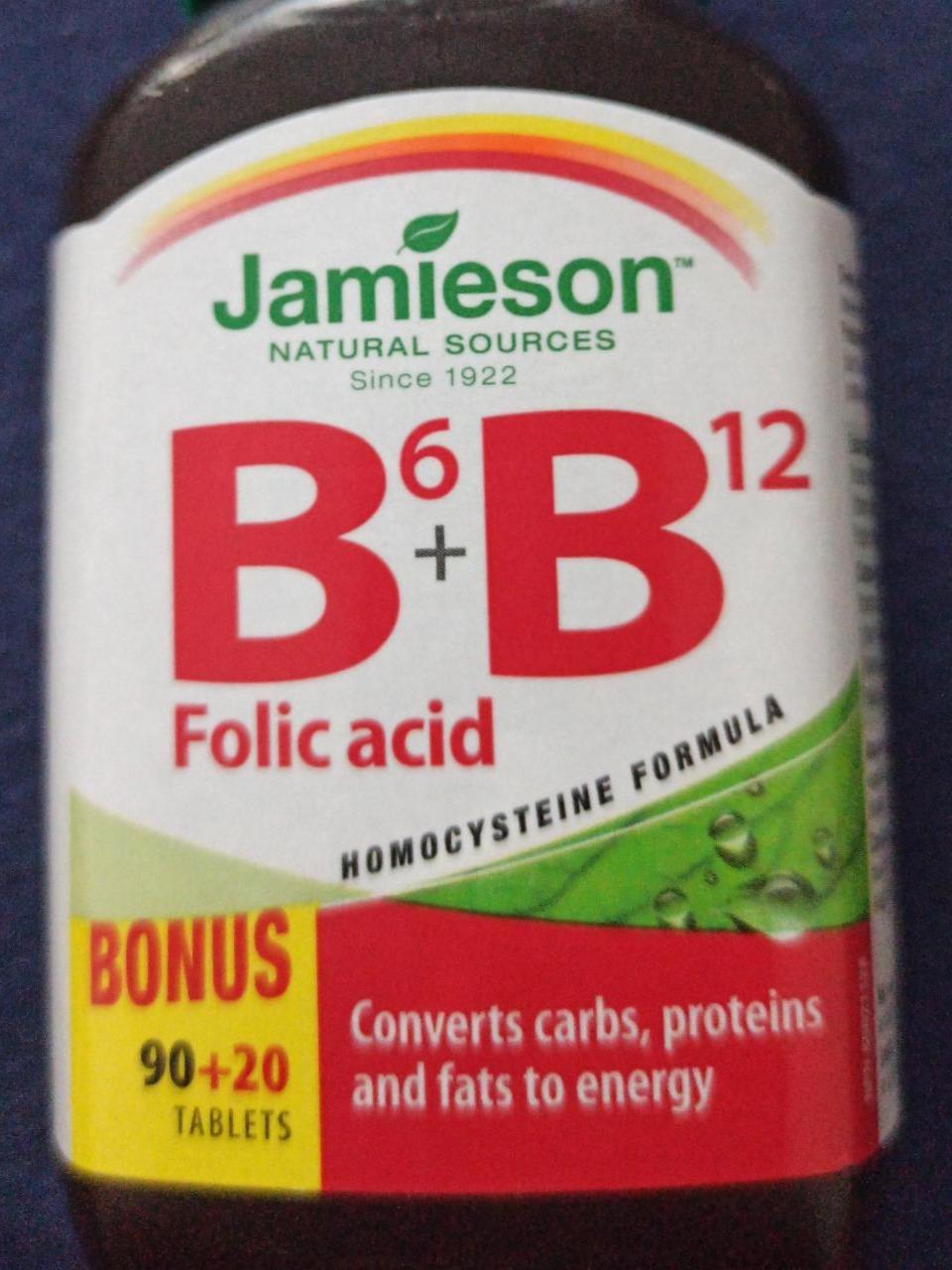 Fotografie - B6 +B12 Folic acid Jamieson