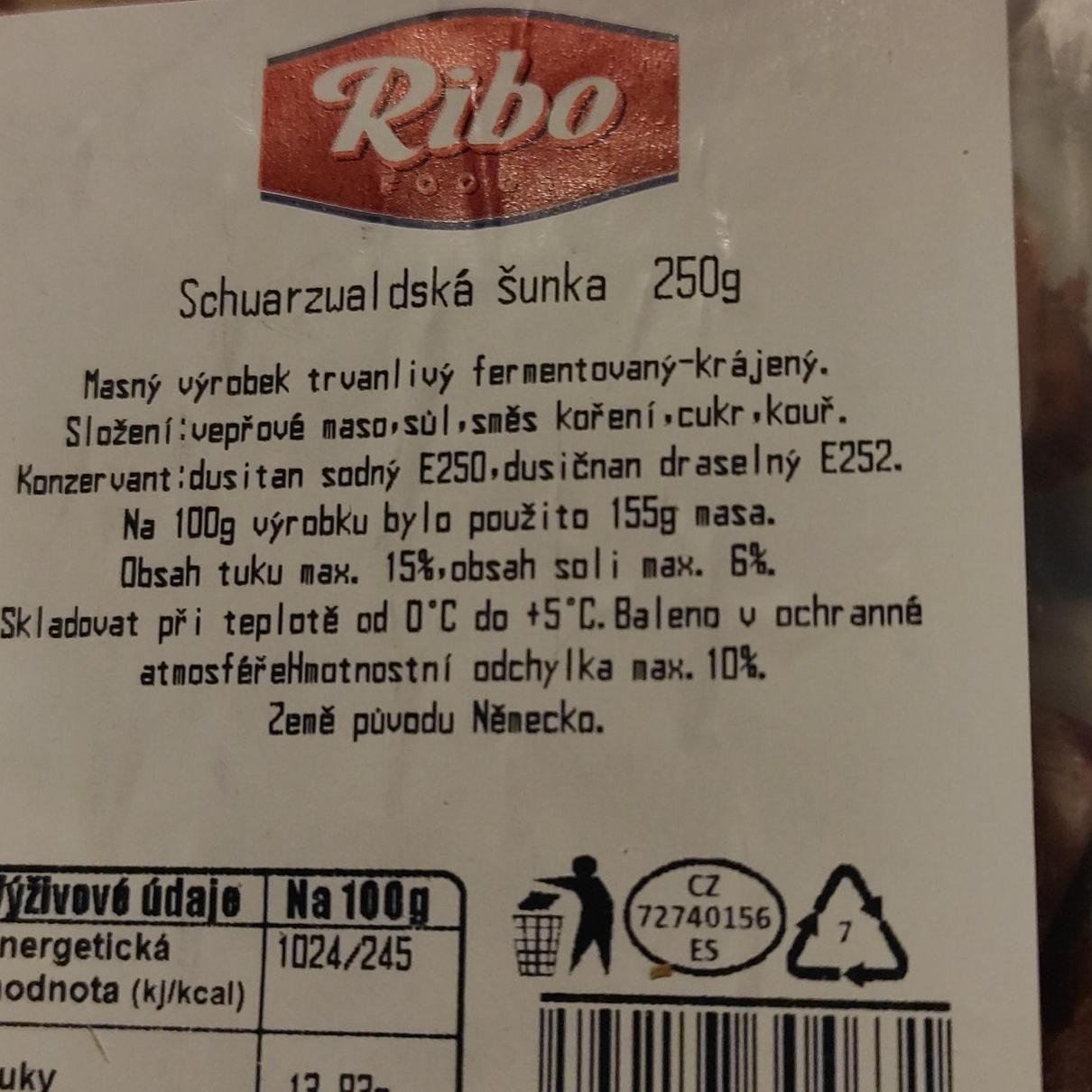 Fotografie - Schwarzwaldská šunka Ribo foods