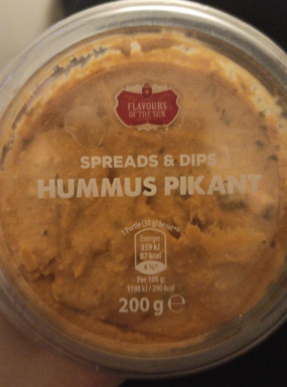 Fotografie - Spreads & Dips Hummus Pikant Flavours of The Sun