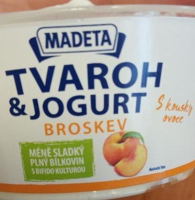Fotografie - Jihočeský tvaroh & jogurt Broskev méně sladký