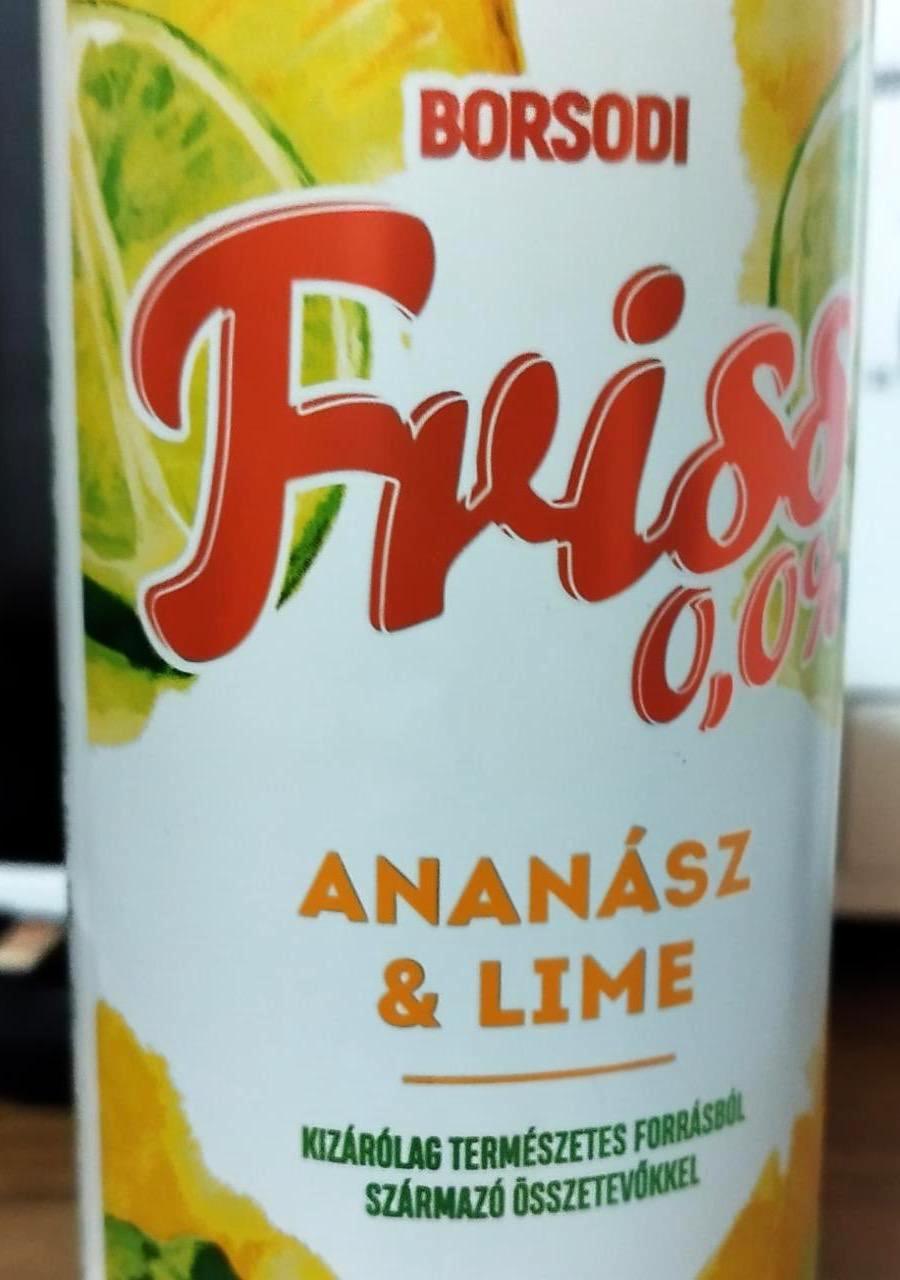 Fotografie - Friss Ananász-Lime 0,0% Borsodi