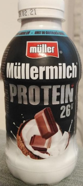 Fotografie - Müllermilch Protein nápoj čokoláda kokos Müller