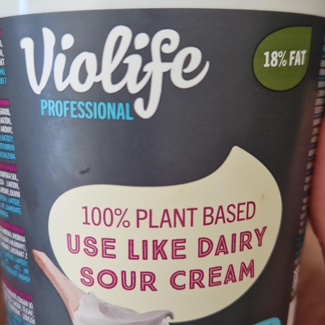 Fotografie - 100% Plant base use like dairy Sour cream 18% fat Violife
