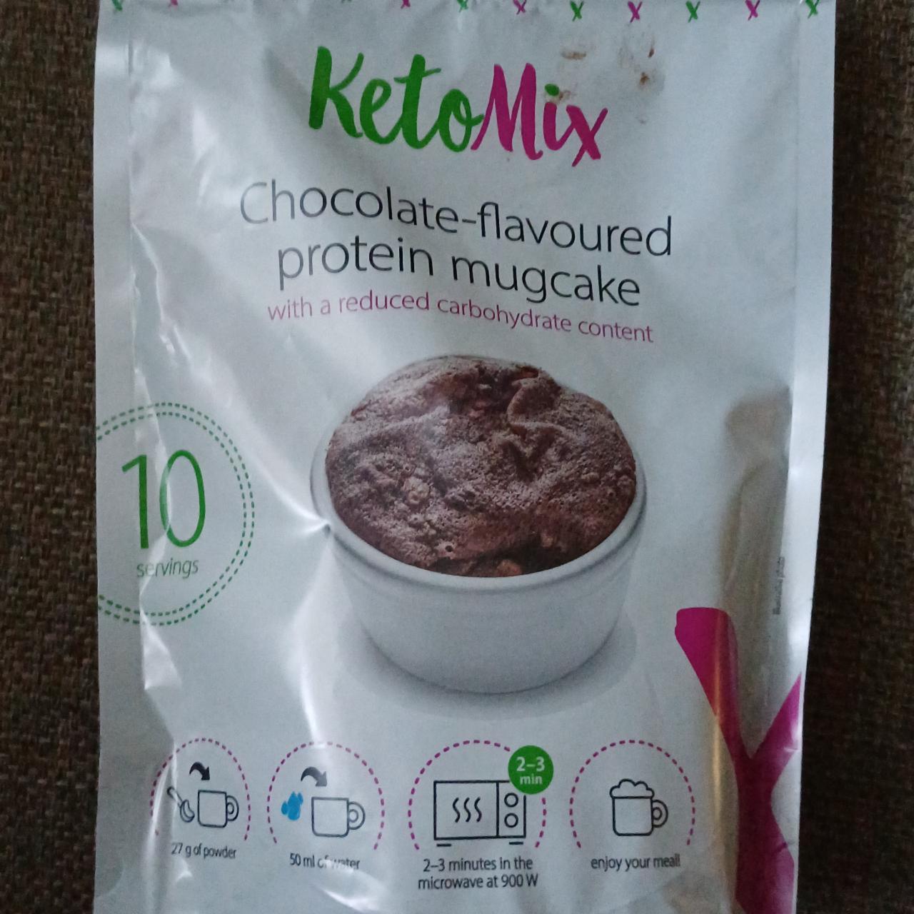 Fotografie - Chocolate-flavoured protein mugcake KetoMix