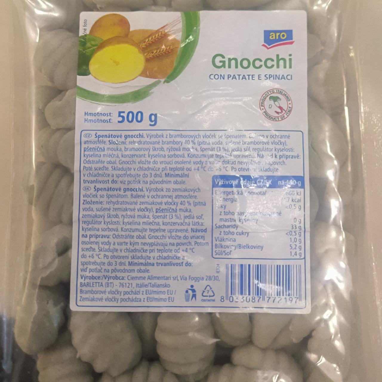 Fotografie - Gnocchi con patate e spinaci ARO 