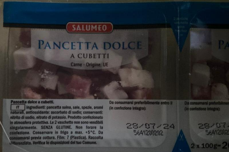 Fotografie - Pancetta dolce a cubetti Salumeo