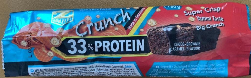 Fotografie - Crunch 33% Protein Bar Choco-Brownie Caramel Z-Konzept