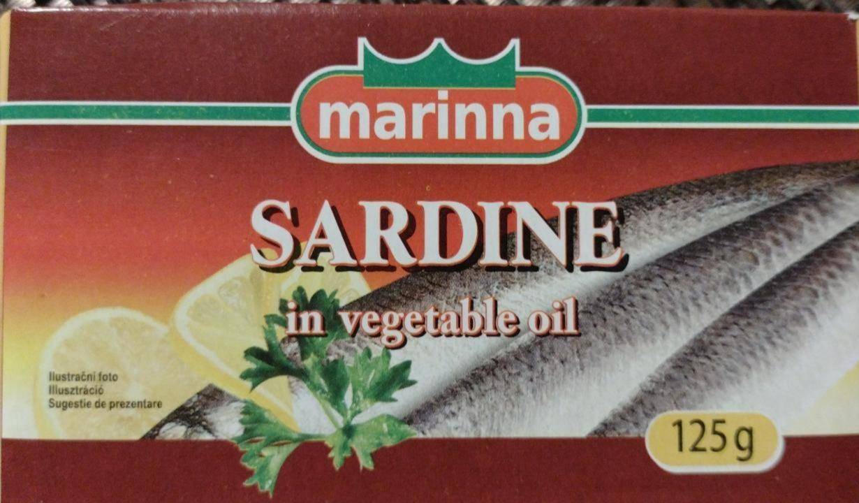 Fotografie - Sardine in vegetable oil Marinna