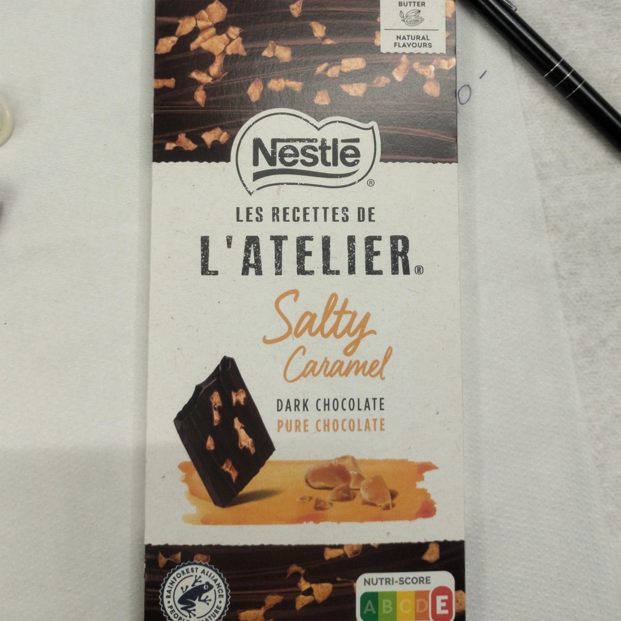 Fotografie - Les Recettes De L'Atelier Salty Caramel Dark Chocolate Nestlé