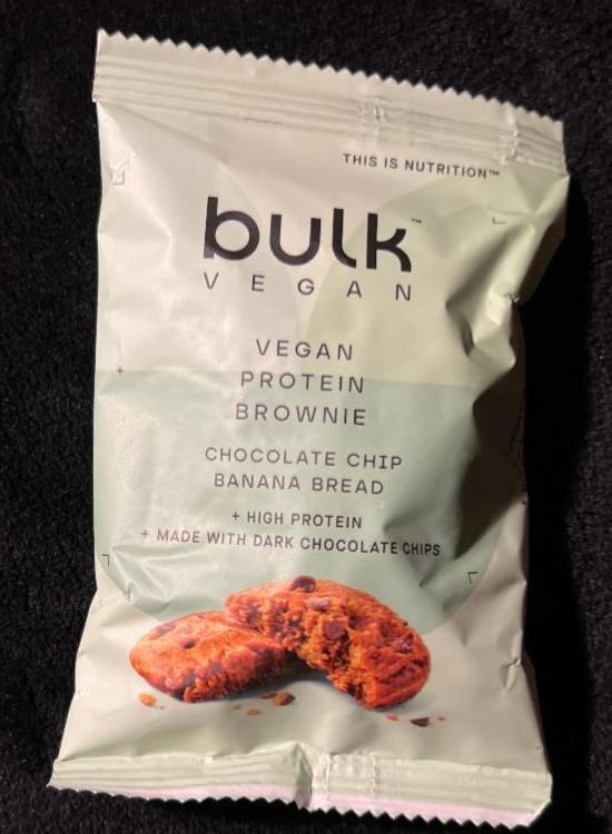 Fotografie - Vegan protein brownie chocolate chip banana bread Bulk