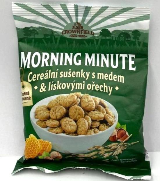 Fotografie - Morning Minute cereální sušenky s medem a lískovými ořechy Crownfield