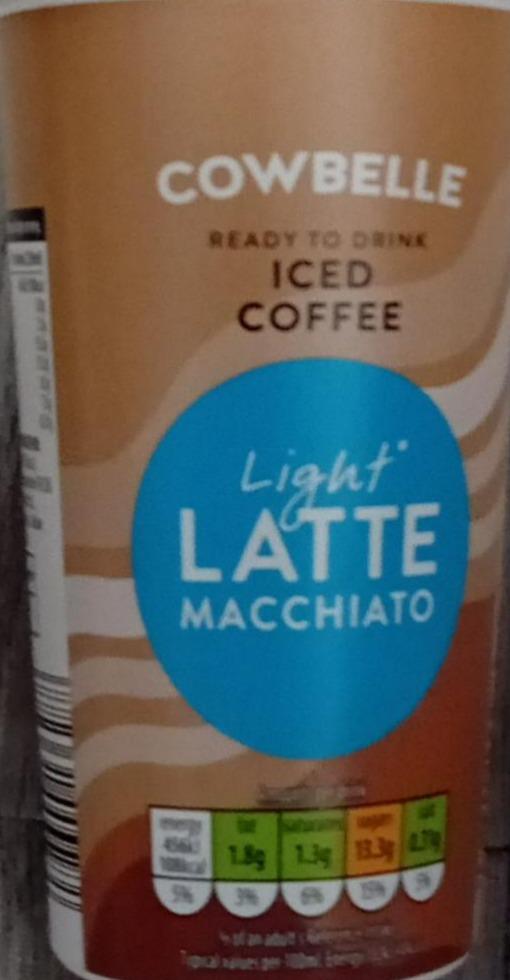 Fotografie - Iced coffee light latte macchiato Cowbelle