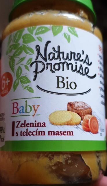 Fotografie - Bio Baby Zelenina s telecím masem Nature's Promise