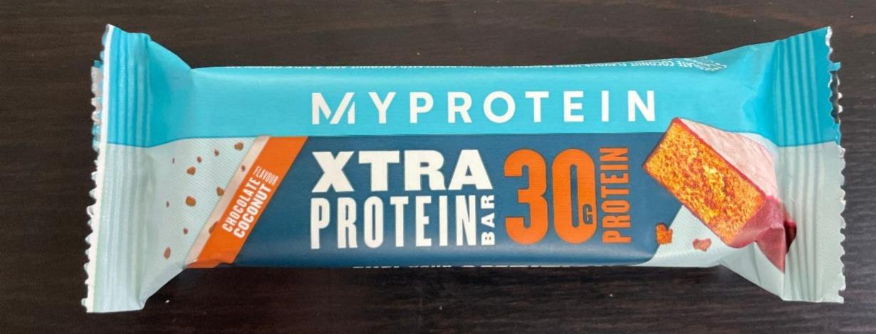 Fotografie - Xtra Protein Bar chocolate coconut MyProtein